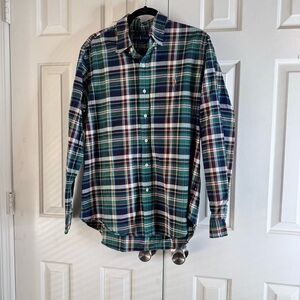 Ralph Lauren Men’s Classic Fit Plaid Button-Down Shirt SZ Large 100% Cotton